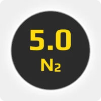 Азот (N2) ОСЧ 5.0 (99,999%) в баллоне 50л 200бар, соединение  G3-4 (DIN 9)