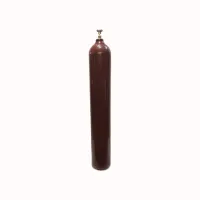 Газовый баллон 40 л гелиевый стальной бесшовный 150 бар с латунным вентилем,новый, ТР ТС 032 коричневый соединение DIN9 (G3-4) - Cylinder 40 liters 150 bar brown color valve DIN9 (G3-4)