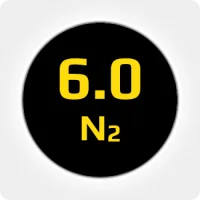 Азот (N2) 6.0 (99,9999%) в баллоне 5л 150 бар, соединение  G 3/4 (DIN 9)